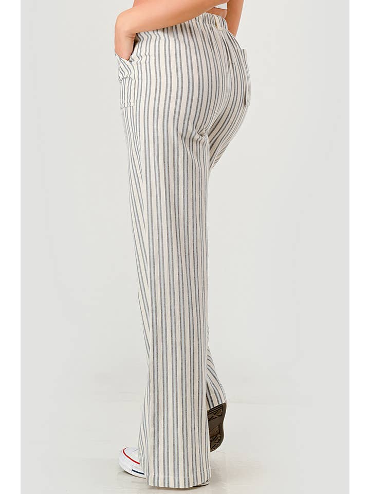 REDFINCH APPAREL INC - Wholesale Pants - Women's - Womens Linen Drawstring Straight Leg Pants