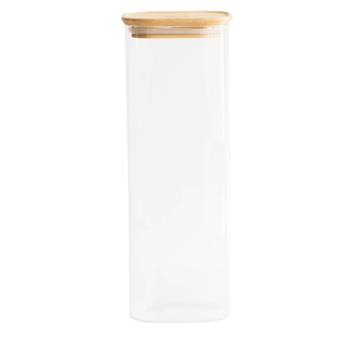 Stackable Glass Container with Bamboo Lid for wholesale by La Brigade de Buyer