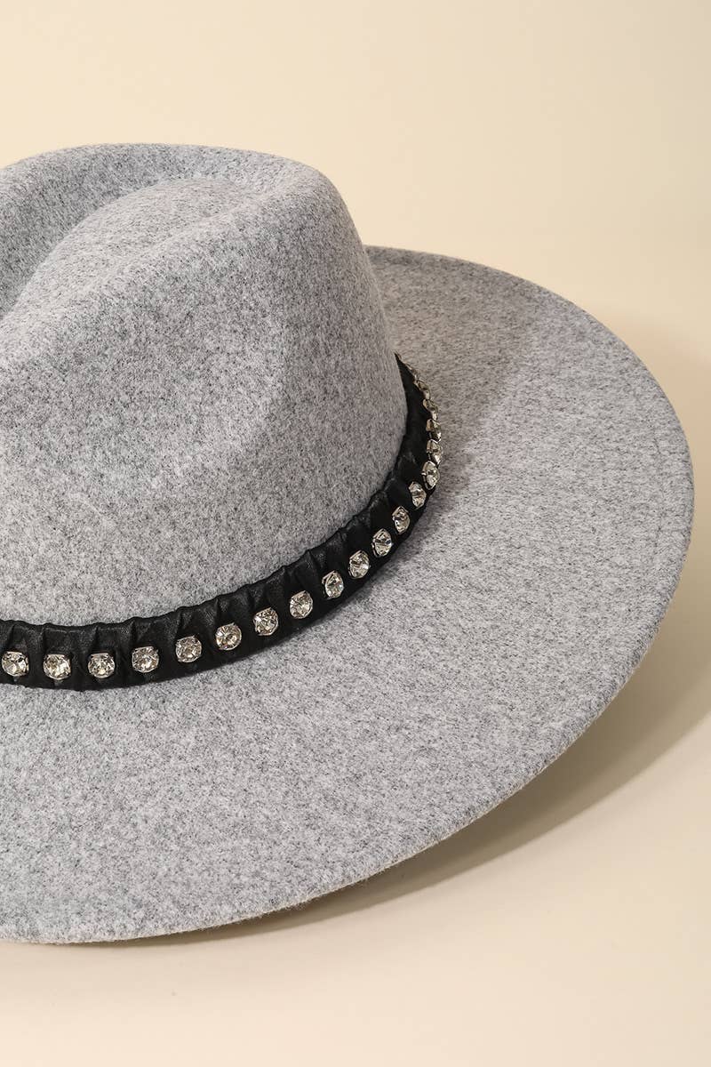Anarchy Street - Wholesale Fedora - Women's - Rhinestone Strap Fedora Fashion Hat8