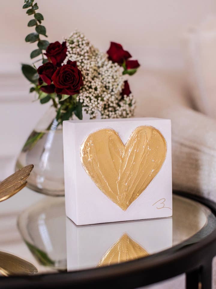Heart of Gold - Sunlit White for wholesale by Lindsay Belnick Art