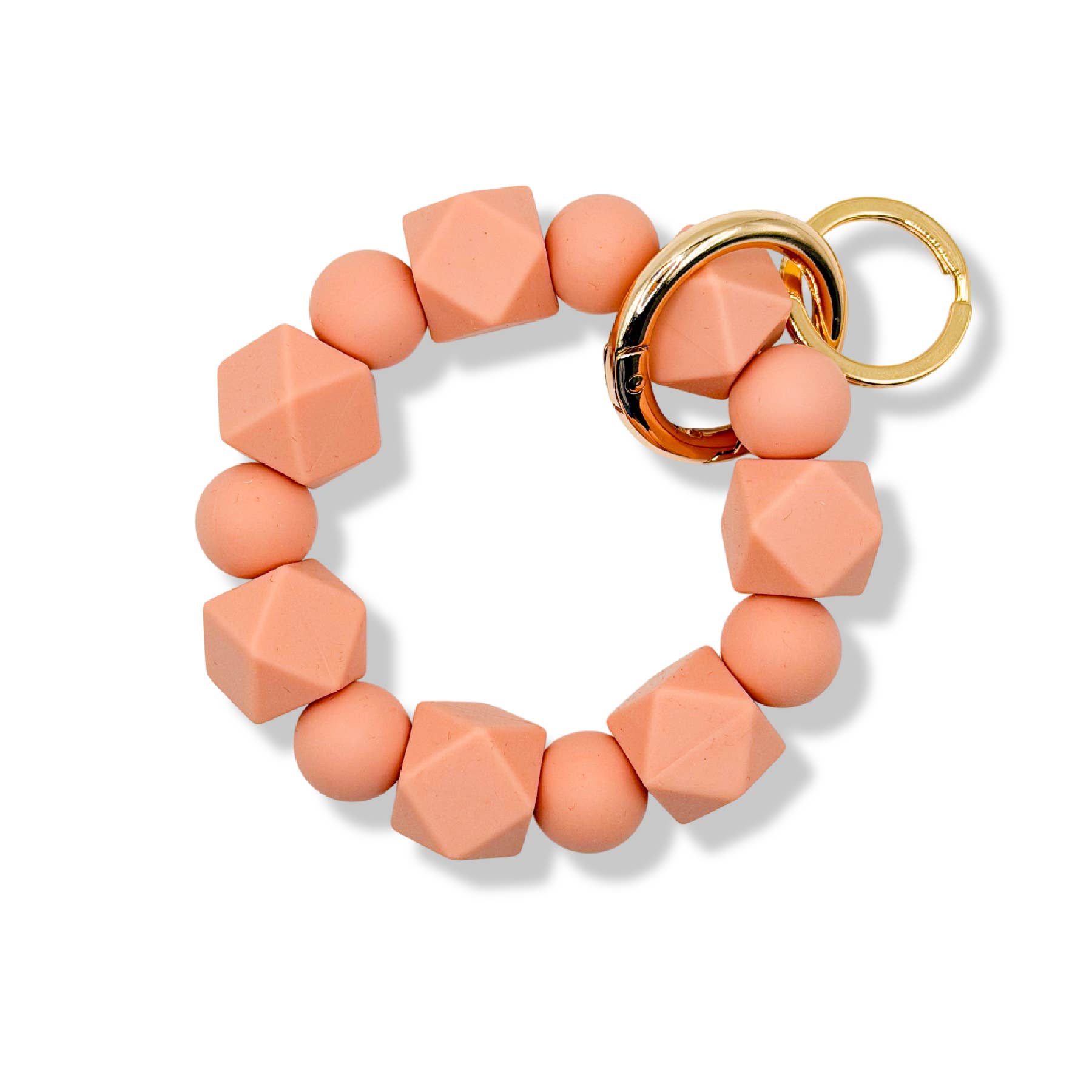 Cleary Lane – wholesale Keychain – Women's – Beaded Wristlet Keychain Hexagon Silicone6