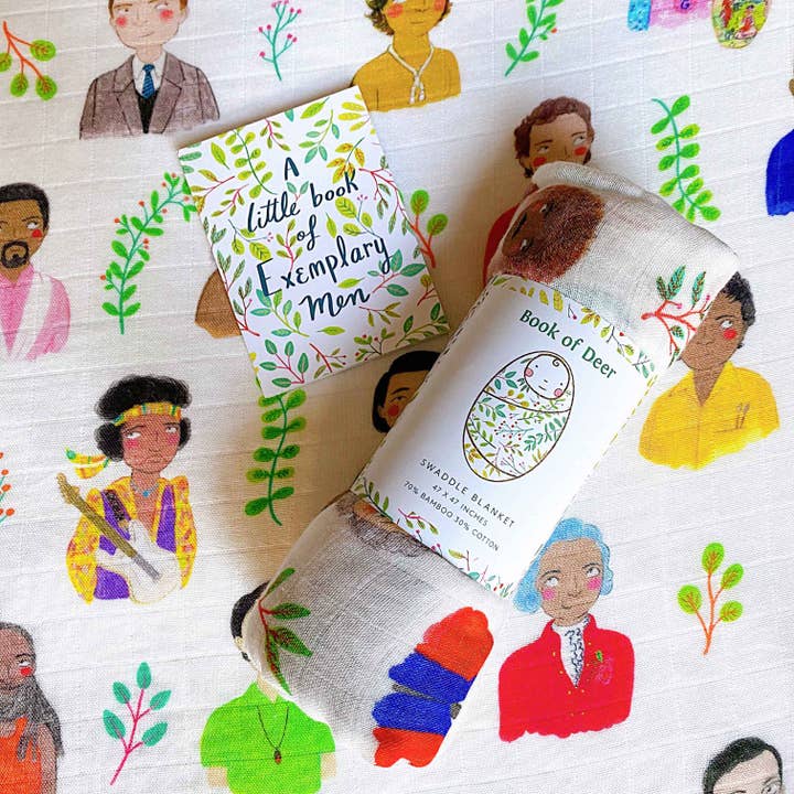 Talis Collection - Wholesale Swaddle – Baby - Book of Deer (UK) Exemplary Men Swaddle Baby Blanket and Book1