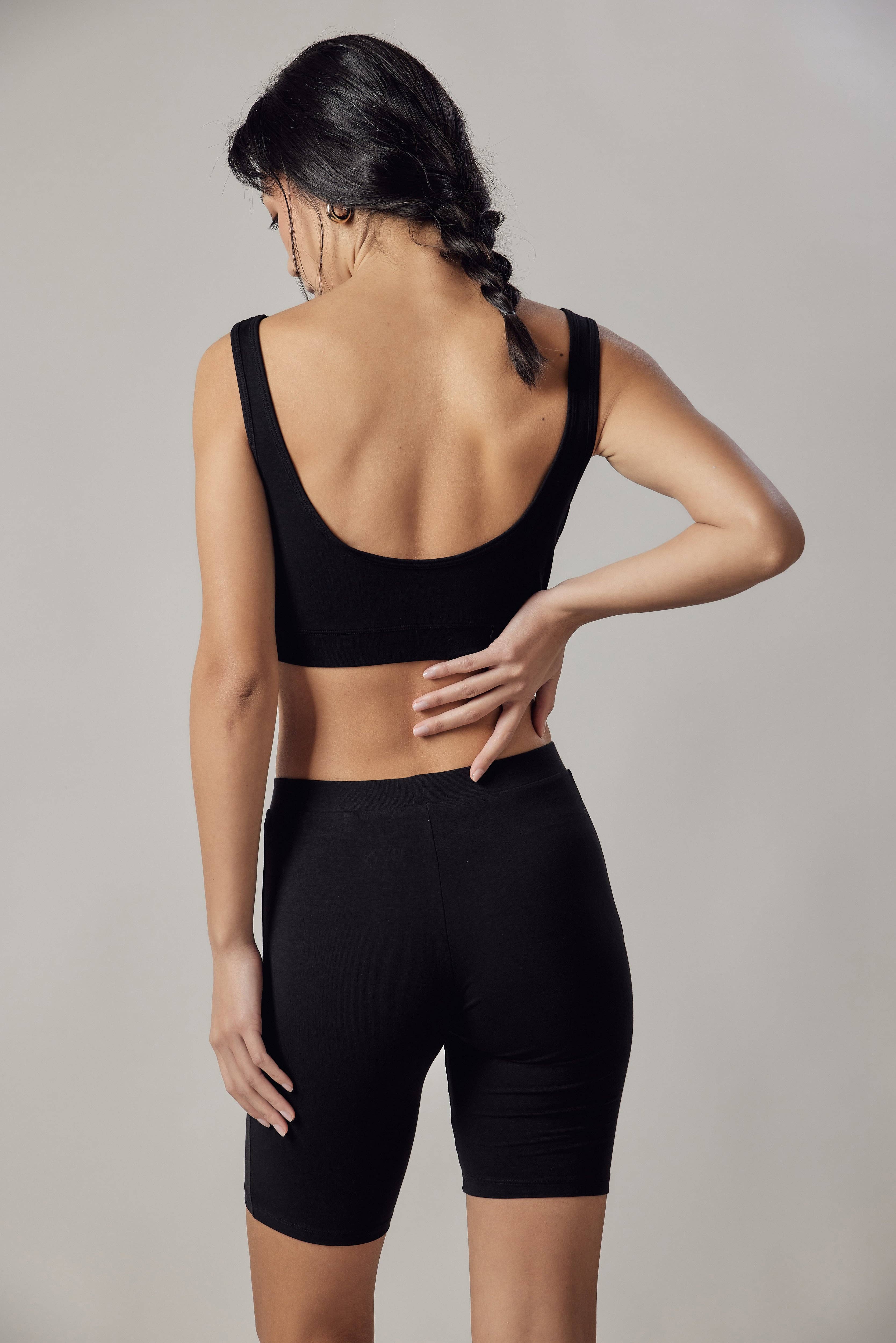 Grey Set Active Biker + Sporty Top for wholesale on Faire6