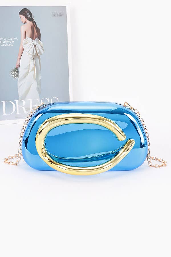 Oblige by G – Großhandel Umhängetasche - Damen – Metallic Hartschalen-Mini-Umhängetasche HPC66457