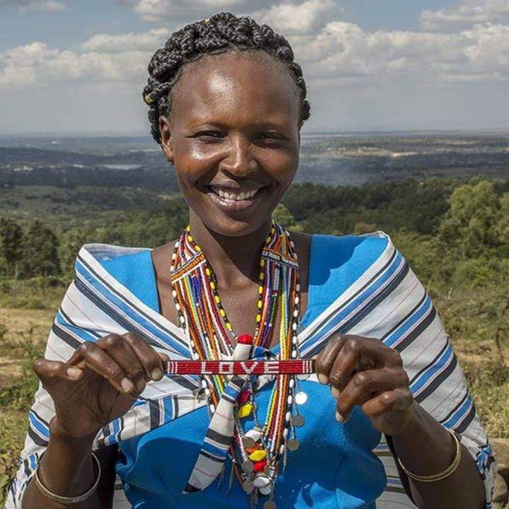 Love Is Project - Wholesale Beaded Bracelet - The Original LOVE Bracelet in Red1