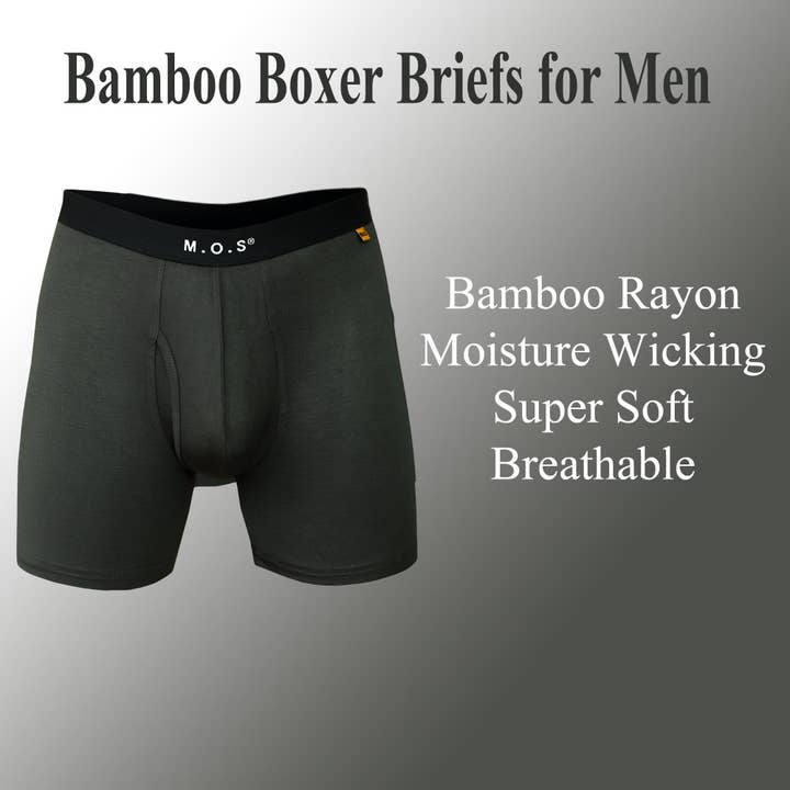 Mars Outlet Store LLC - Wholesale Underwear - Men's - Men's Underwear Boxer Briefs with Pouch Moisture Wicking Long Boxer 3 Pack