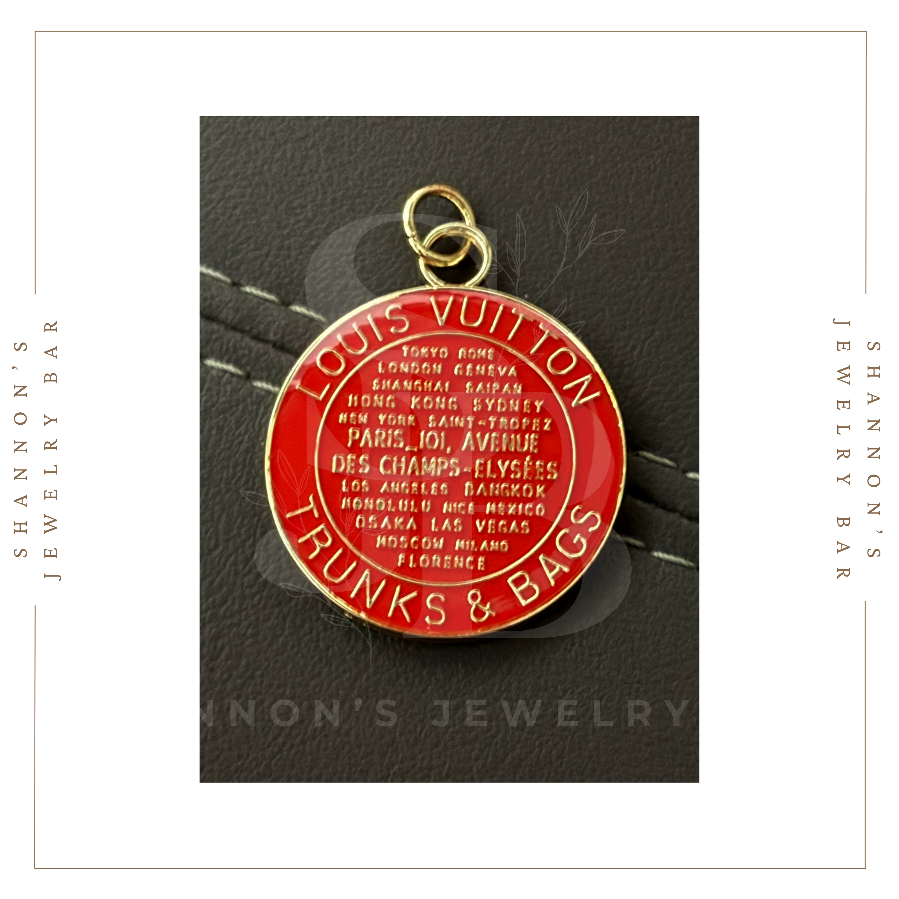 Shannon's Jewelry Bar - Wholesale Individual Charm/Pendant - Louis Vuitton Charm Zipper Pull LV Enamel Trunks & Bags Tag4