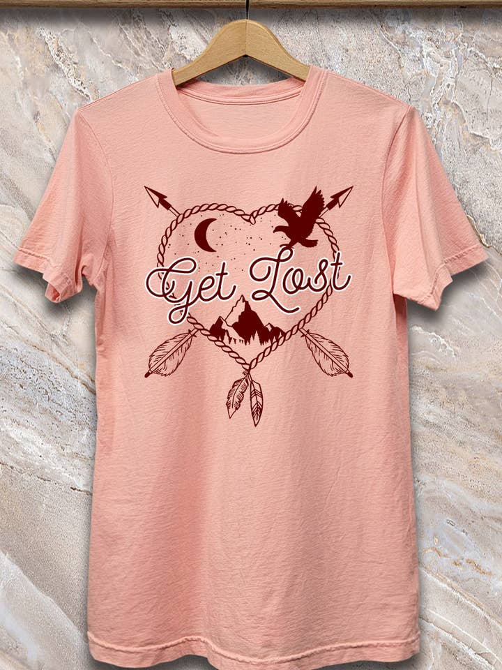 SPT-BA-118_Get Lost - Soft Garment Dyed T-shirt for wholesale by SP Tops, Inc.