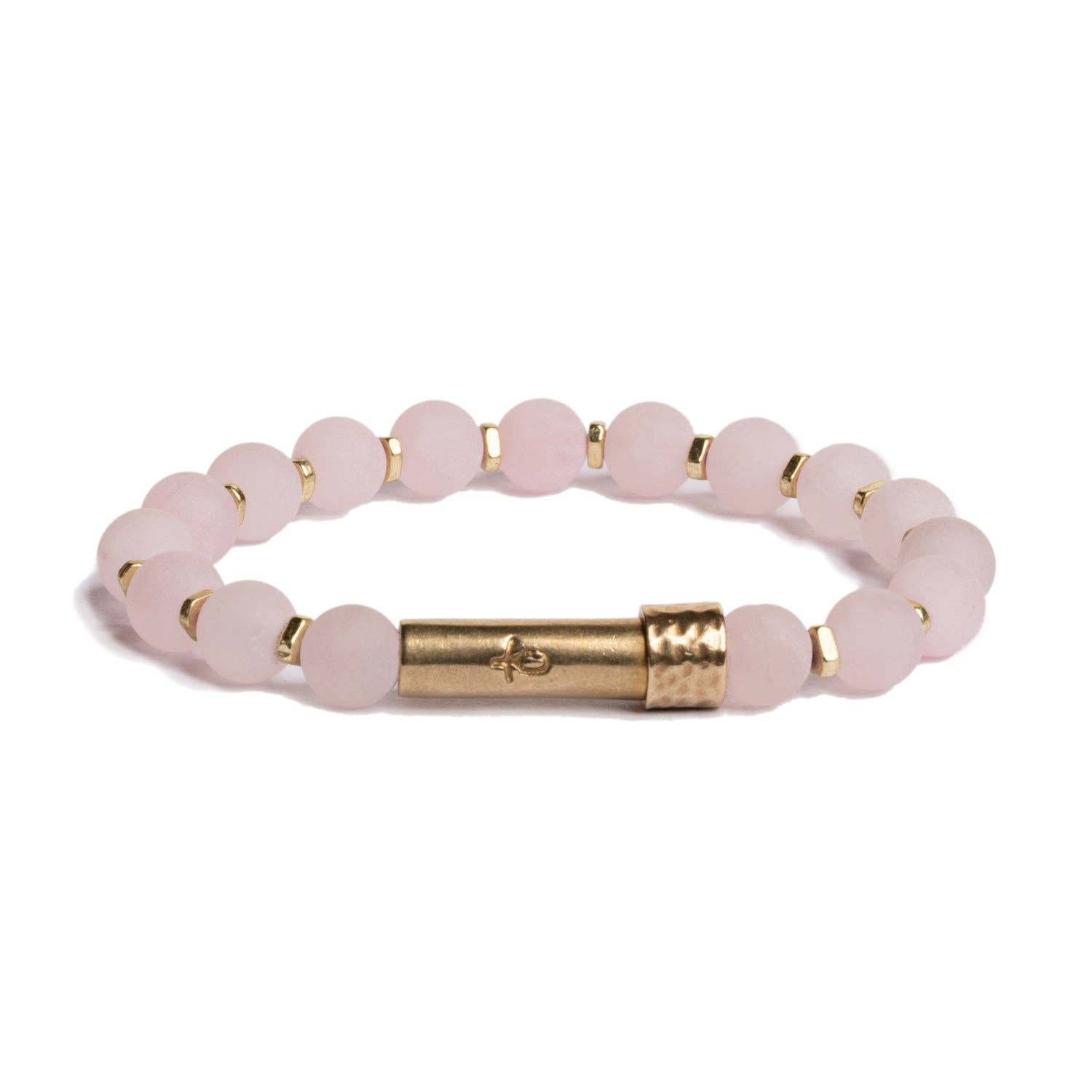 Wishbeads - Wholesale Beaded Bracelet - Matte Rose Quartz Shine Bracelet1