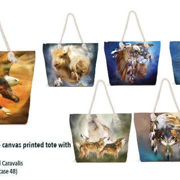 Tote Bag Canvas - Carol Caravalis for wholesale by Silicon Valley Textiles, Inc