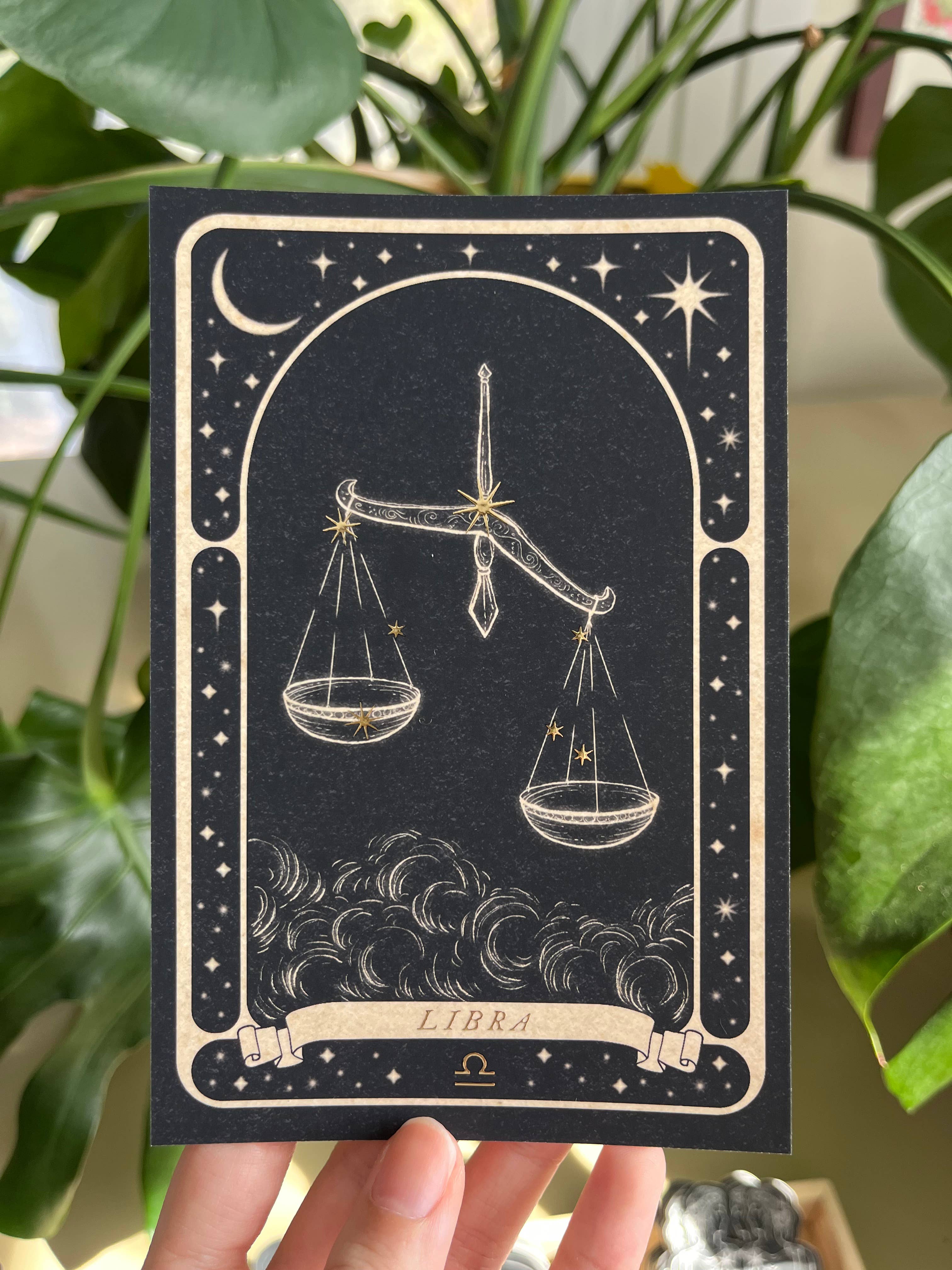 Lauren Noel Studio - Wholesale Postcard - Zodiac Gold Foil Postcard4