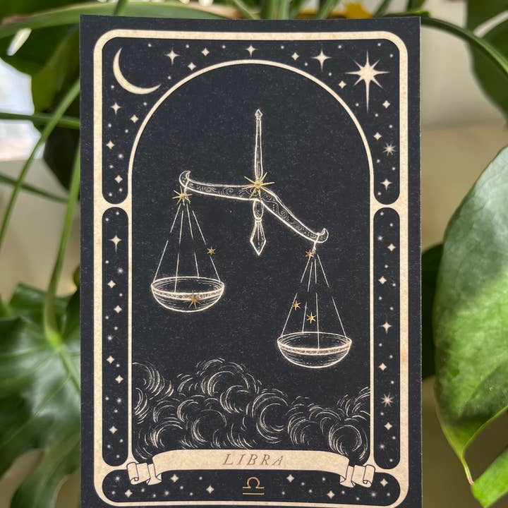 Lauren Noel Studio - Wholesale Postcard - Zodiac Gold Foil Postcard4