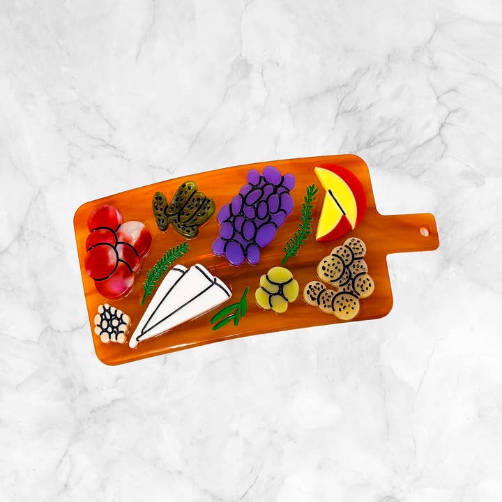 Jenny Lemons - Wholesale Barrette - Women's - Charcuterie Board French Barrette2