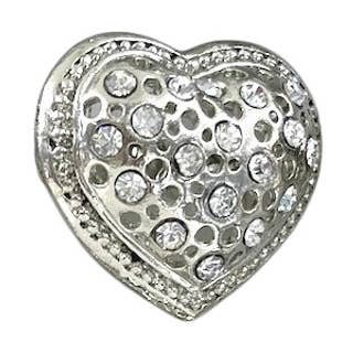 Hjerte Crystal Ring for engroshandel hos SILVER MOON BAY