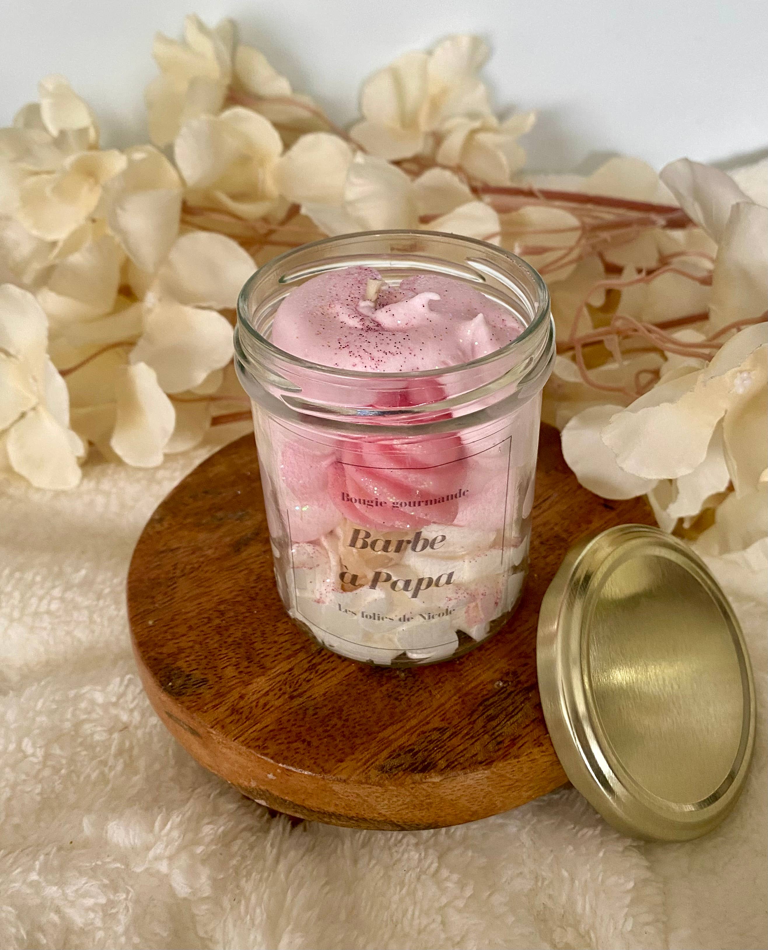 Les folies de Nicole – Velas de decoração por atacado – Vela Gourmet Algodão Doce - Nova Versão1
