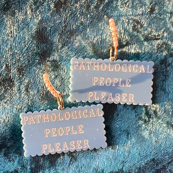 Boucles d'oreilles « Pathological People Pleaser » de Taylor Swift Eras Tour pour la vente par Sunshine Studio