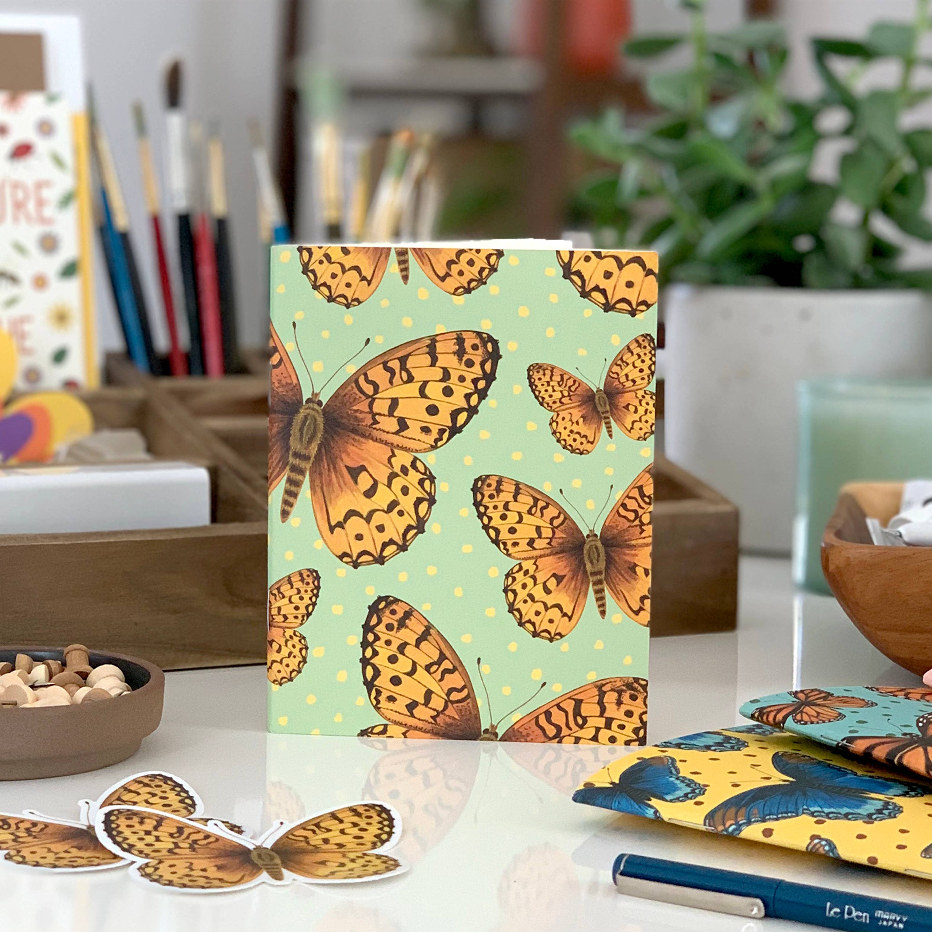Yeppie Paper – Großhandel Notizbücher – Notizbuch „Fritillary Butterfly“3