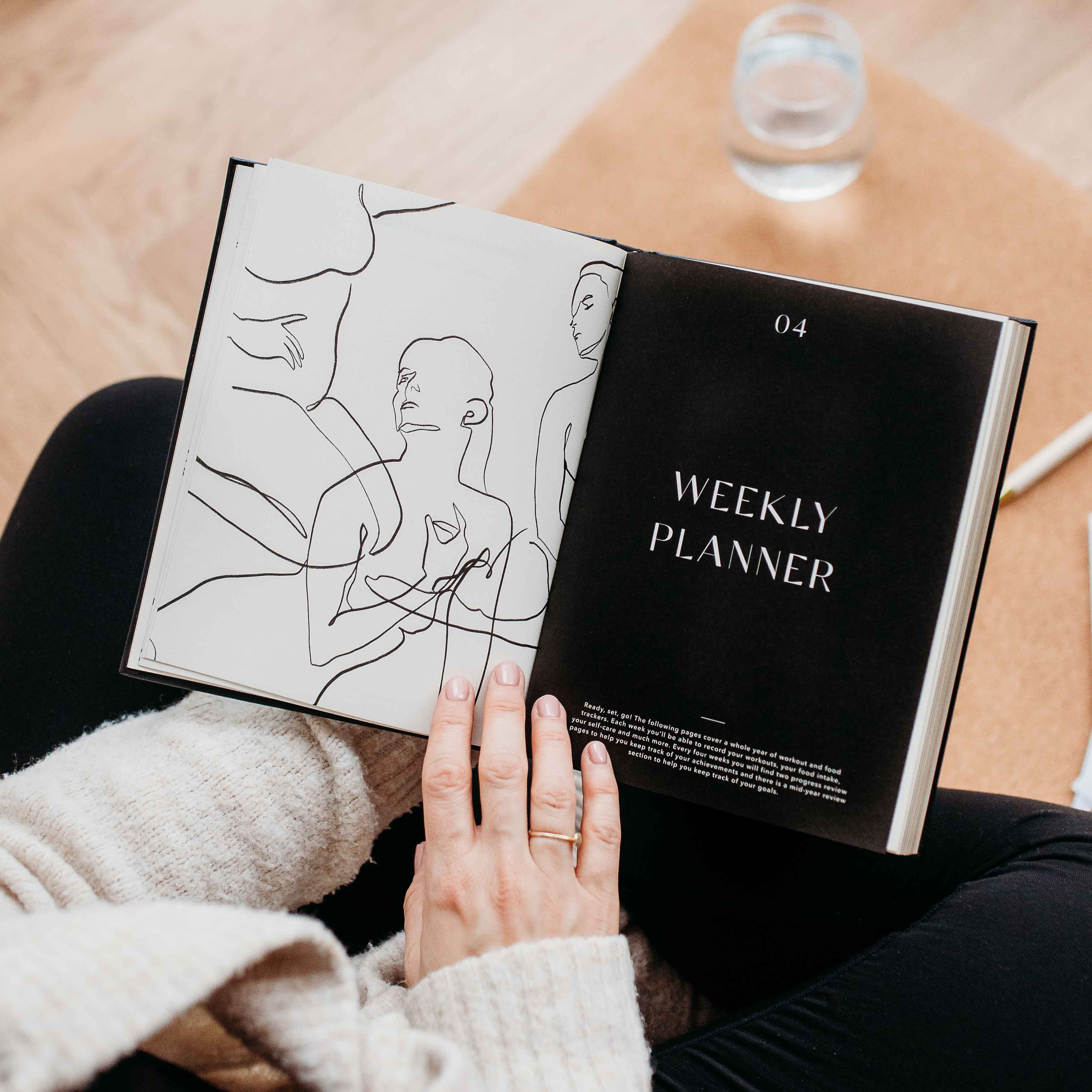 Blush And Gold – Großhandel Planer – Mein täglicher Fitnessplaner - Trainings- und Essensplaner (Forest)10