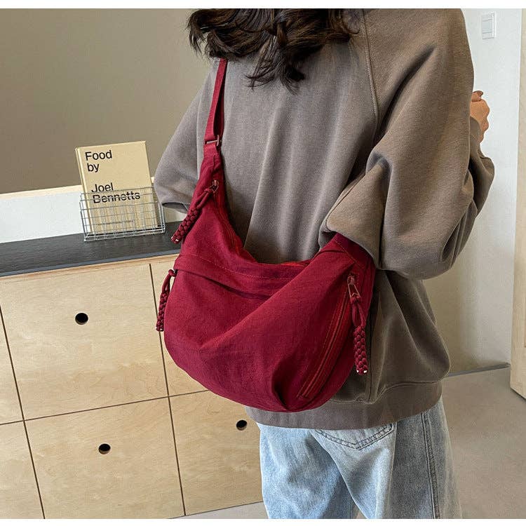 Suhkasana - Wholesale Crossbody Bag - Women's - Crossbody Dumpling Bag Moon Shoulder Sling Casual17