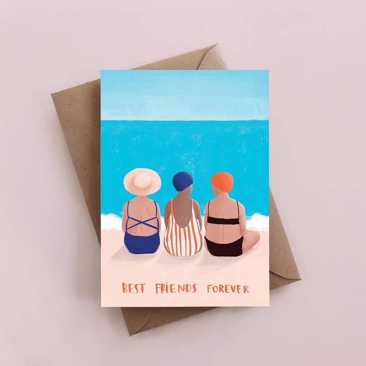 Bästa vänner för evigt gratulationskort, äldre flickor, födelsedag för wholesale av Maja Tomljanovic