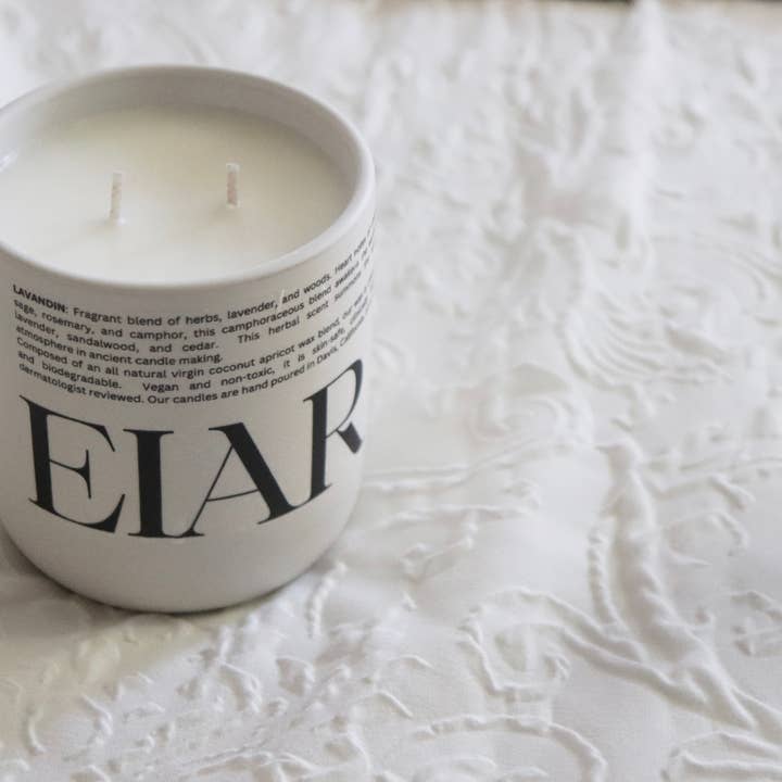 EIAR STUDIO - Wholesale Jar/Filled Candle - Lavandin Ceramic Candle 1