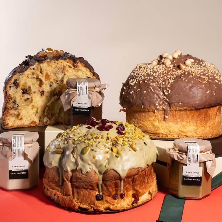 BOX Doce Obra-prima - 3 panettones recheados + 3 cremes Caniparoli por atacado de Caniparoli Cioccolateria