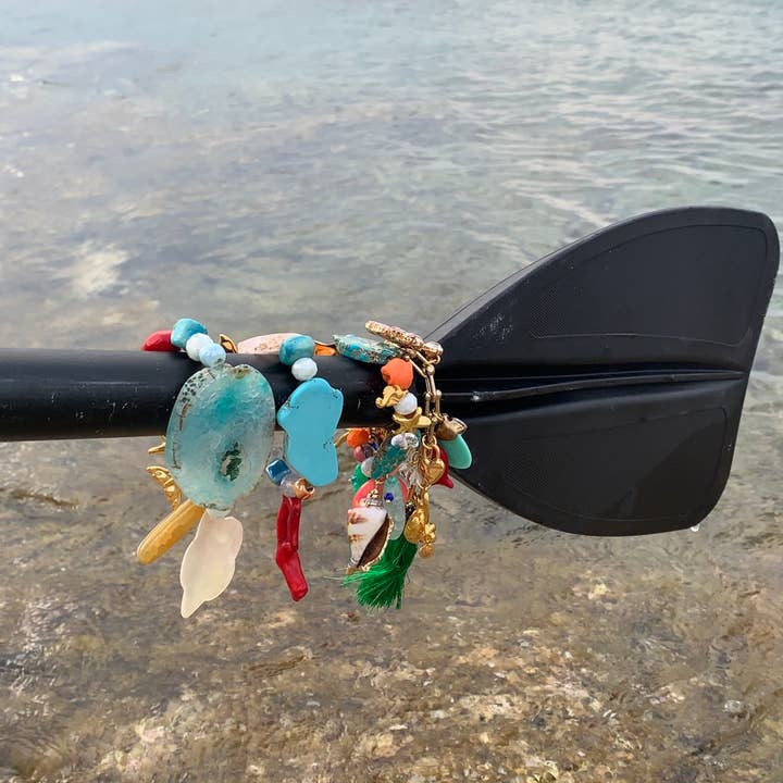 SIBYLLADELPHICA - Wholesale Beaded bracelet - Stretch Bracelet With Turquoise And Real Shells2