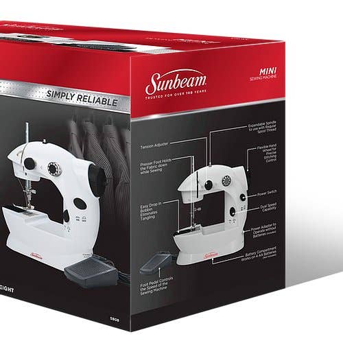 Smartek USA Inc. - Venta al por mayor Utensilio para manualidades - Máquina de coser Sunbeam mini con pedal de pie8