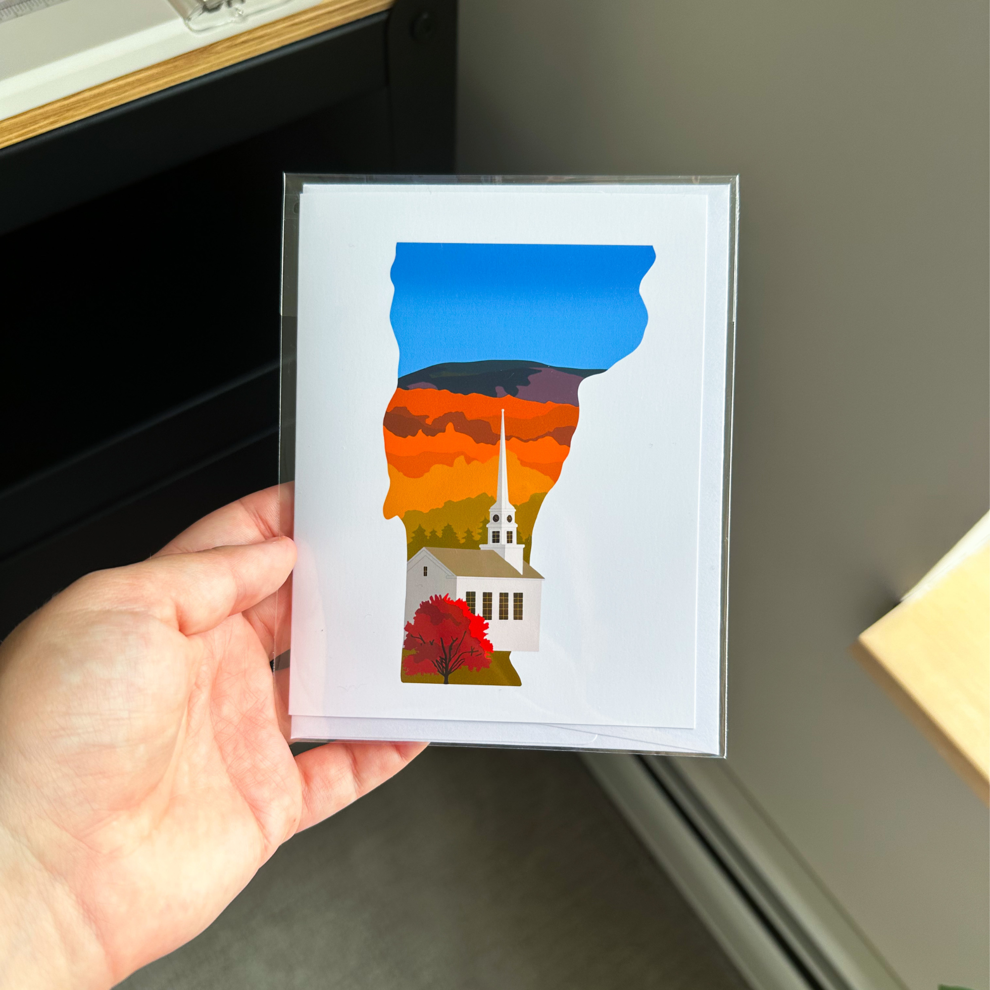 Hi From Studio - Wholesale Everyday Greeting Card - Vermont Fall Greeting Card1