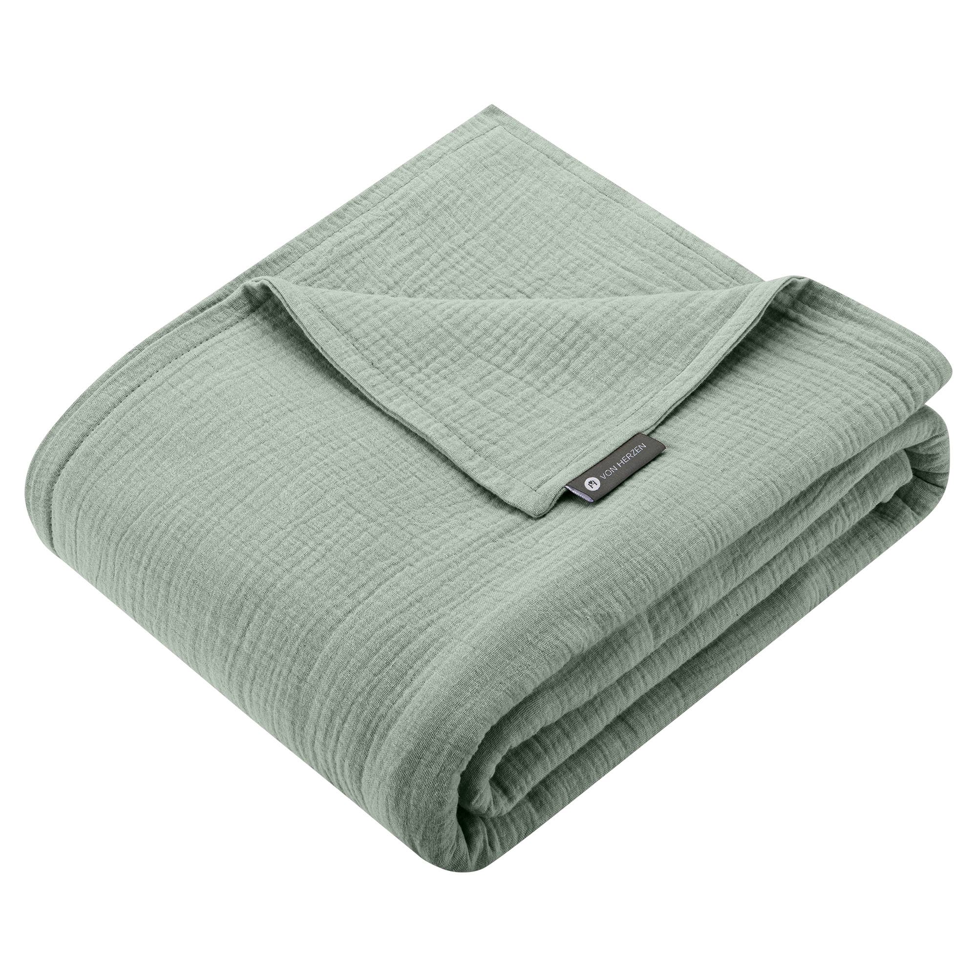 von Herzen – Engroshandel Tæppe – Muslin plaid i tern4
