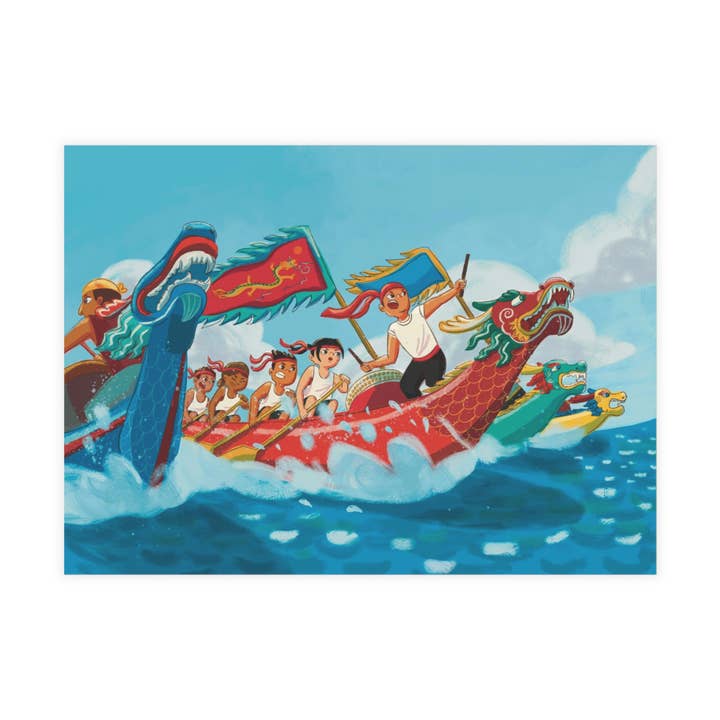 Drachenboot-Festival-Karte für den Großhandel von Lunaludraws