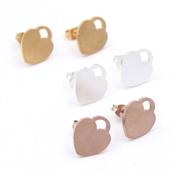 Pendientes Heart Lock BDSM para venta al por mayor de Restrained Grace