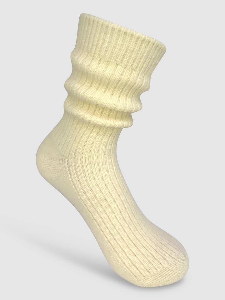 Cashmere Socke - Cream für den Großhandel von High Heel Jungle