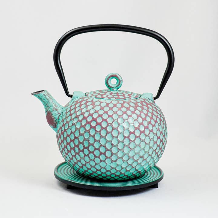 Dim cast iron teapot, 1.0l lucite lavender for wholesale by Ja-Unendlich