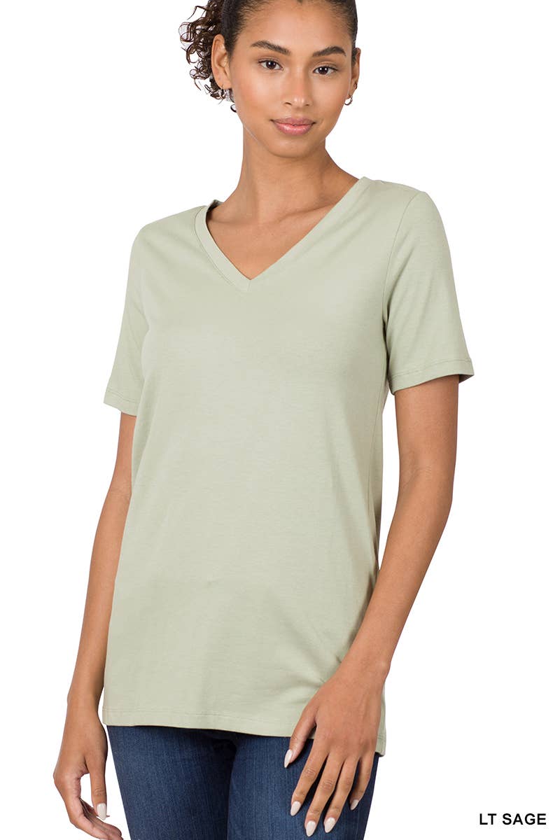 42POPS - Wholesale T-shirt (Zonder tekening) - Dames - Katoenen T-shirt met V-hals en korte mouwen35