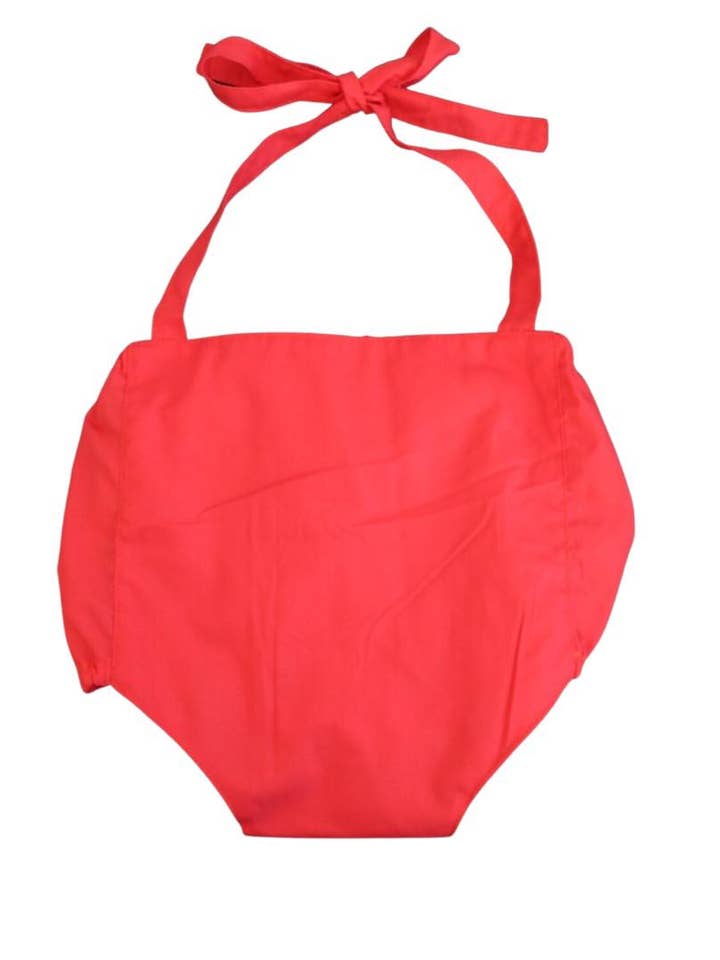 Red Solid Milo bloomers for wholesale by The Baby Bird Boutique