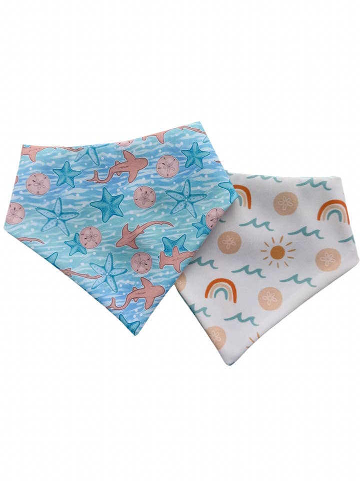 Tides & Treasures Reversible Pet Bandana for wholesale by Isle Designs NY