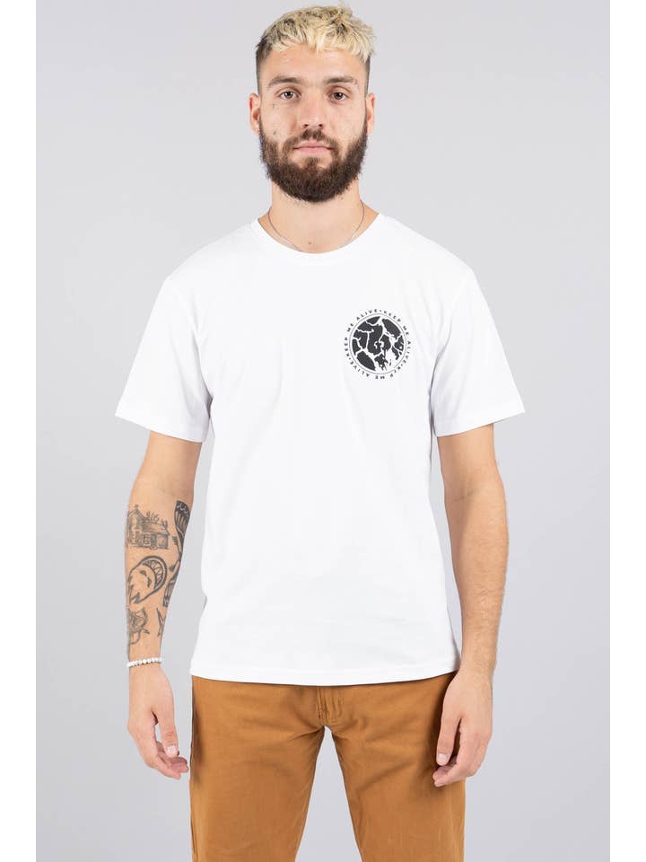 Lawless Apparel - Wholesale Screen Printed T-Shirt - Men's - WYNWOOD TRIBE MEN'S T-SHIRT WHITE