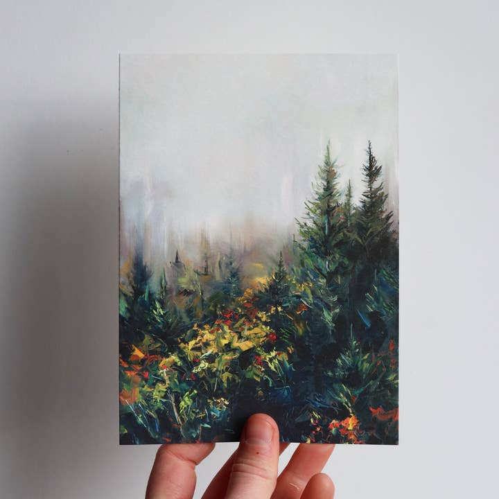 Taylor Manoles Art - Wholesale Everyday Greeting Card - "Forest Fog" Greeting Card
