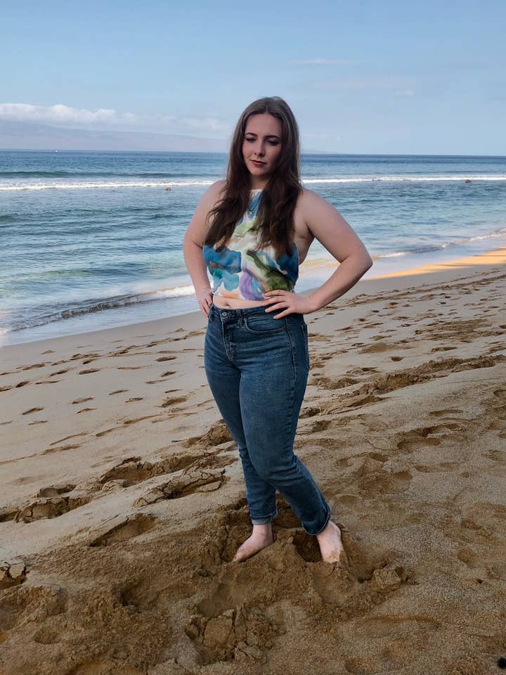 Halter Top for wholesale by Poshaq Hand Painted Silk