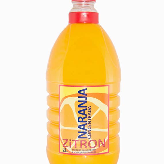 Concentrados ZiTRON - Venta al por mayor Sirope de sabores - Naranja Concentrada Zitron 2L.