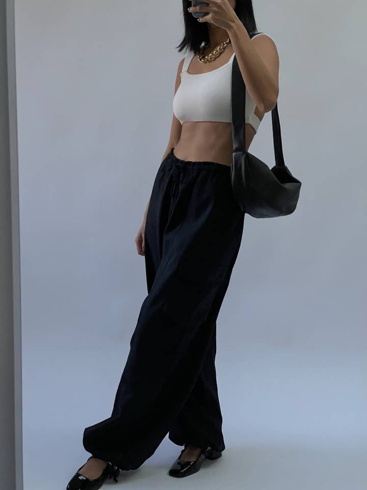 Na Nin – Calças - Mulher por atacado – Calças Cargo de Seda Cooper Canvas11