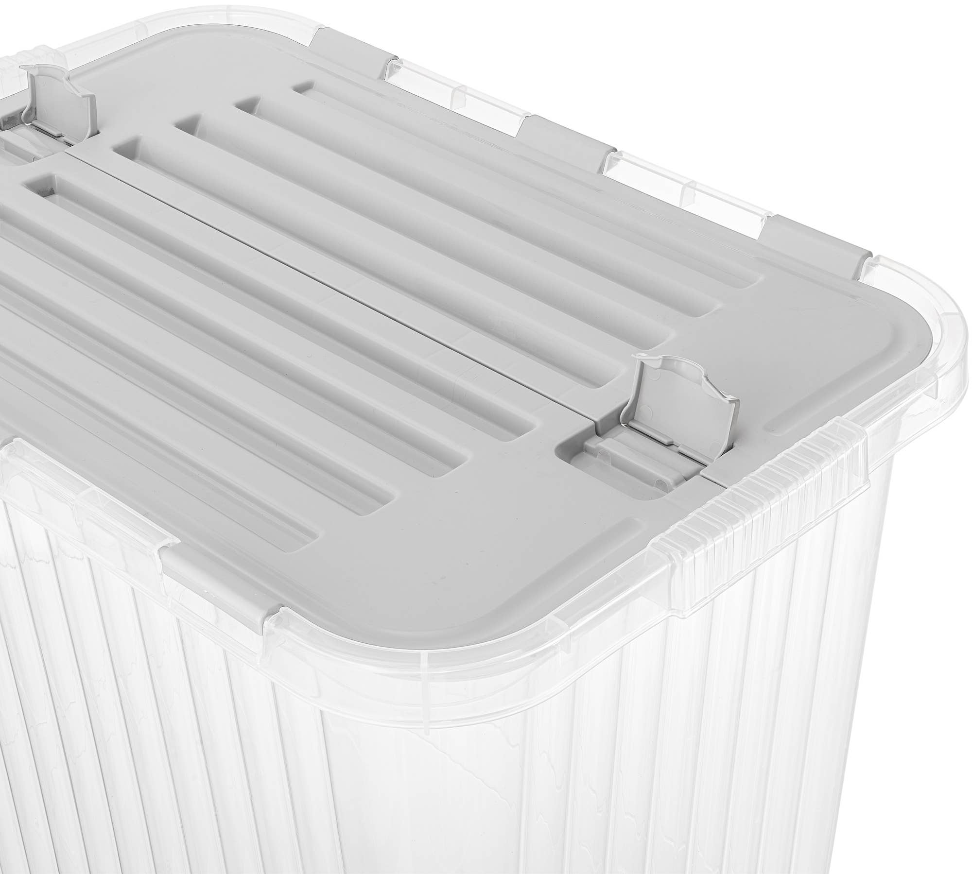 Superio Brand - Wholesale Storage Bin - Superio Hinged Lid Storage Container, Closet Organizer 50L27