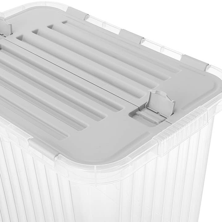 Superio Brand - Wholesale Storage Bin - Superio Hinged Lid Storage Container, Closet Organizer 50L27