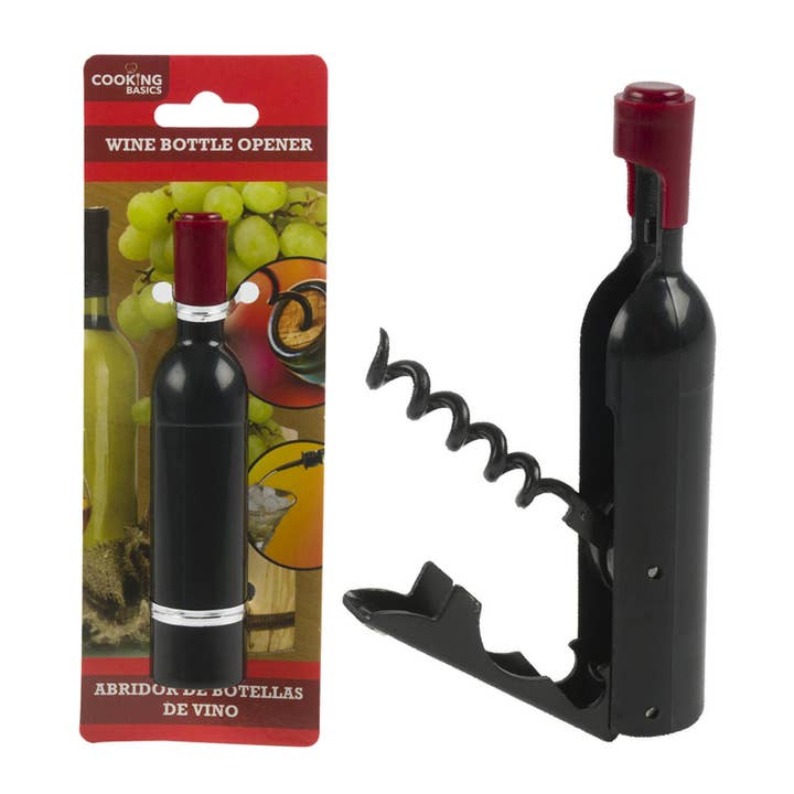 Deluxe Import Trading - Wholesale Bottle/Wine Opener - Corkscrew W/ Bottle Opener- 4.5''