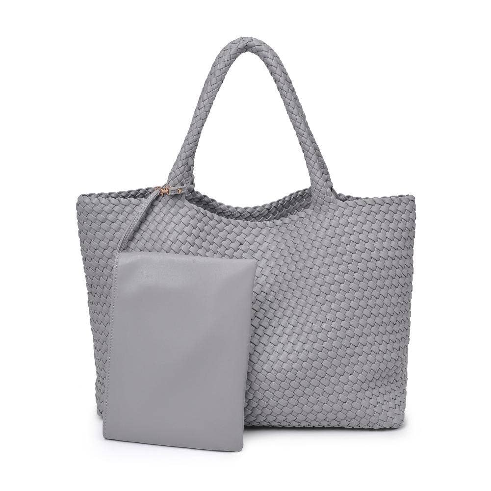 Moda Luxe - Vendita all'ingrosso Borsa tote - Donna - Borsa tote intrecciata in pelle vegana Solana60