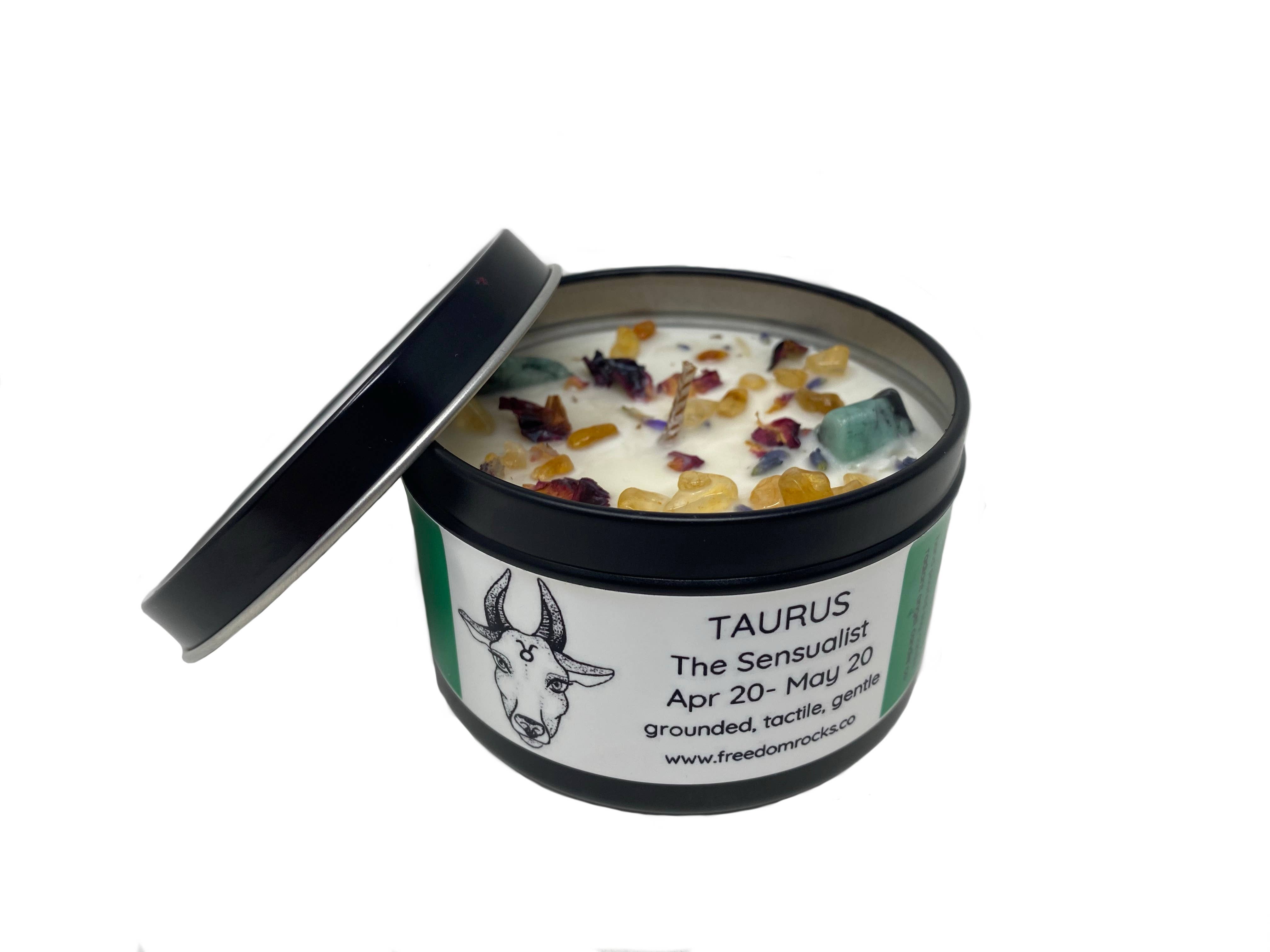 Freedom Rocks - Wholesale Travel Candles - Freedom Rocks Astrology Candles  - Crystal Infused11