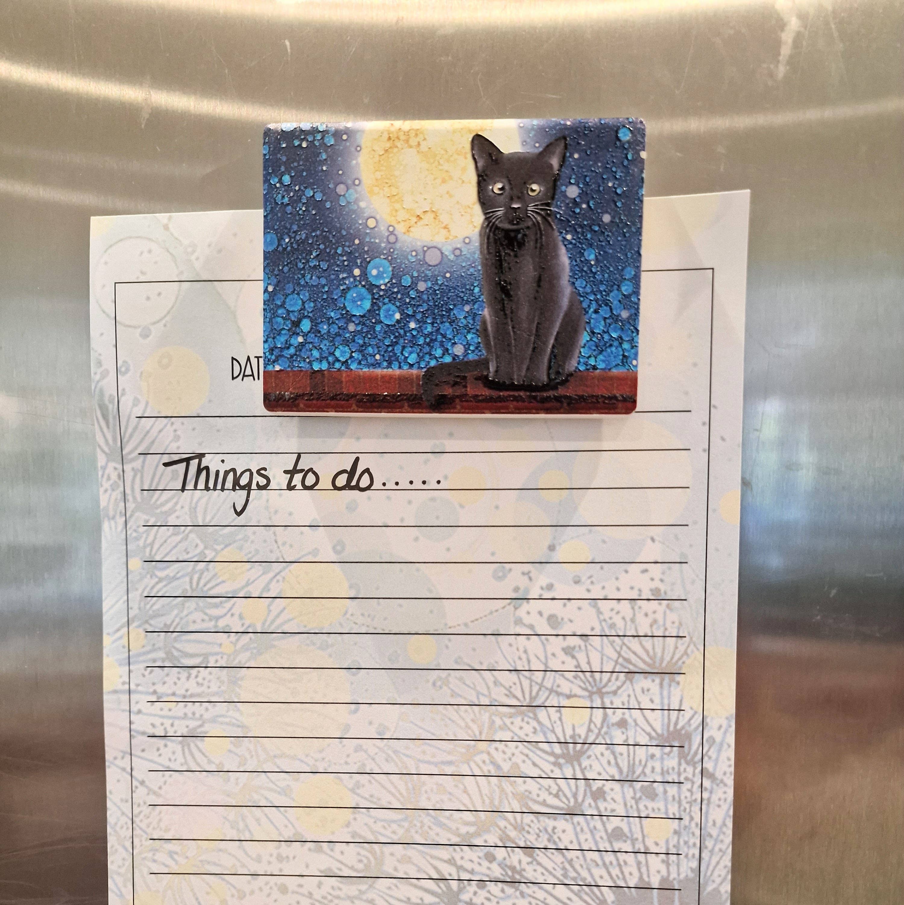 By Jo Crafts - Vente Aimants - Aimant Chat Noir 104-MG1