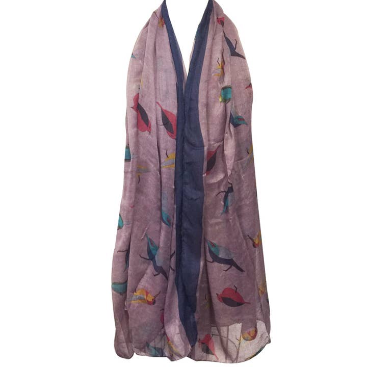 Wrapables.com - Wholesale Scarf - Women's - Wrapables Soft Viscose Bird Print Multi-Style Scarf21