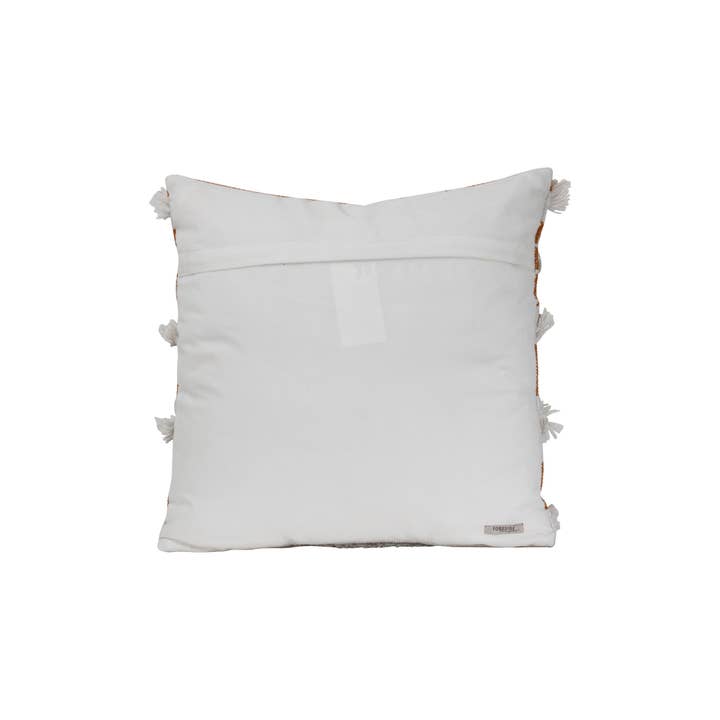 Foreside Home & Garden - Wholesale Throw/Decorative Pillow - SALE - Liza Orange Striped 18x18 Outdoor Filled Pillow Fall2